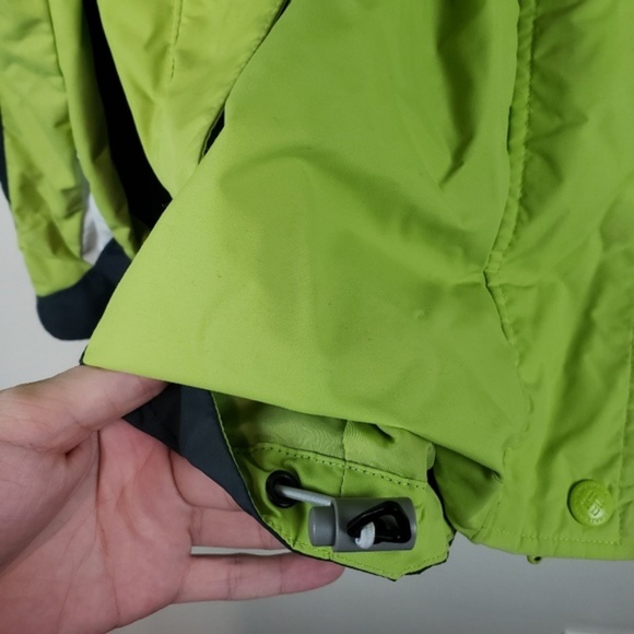 Columbia core jacket hooded green grey womens L - Picture 3 of 8